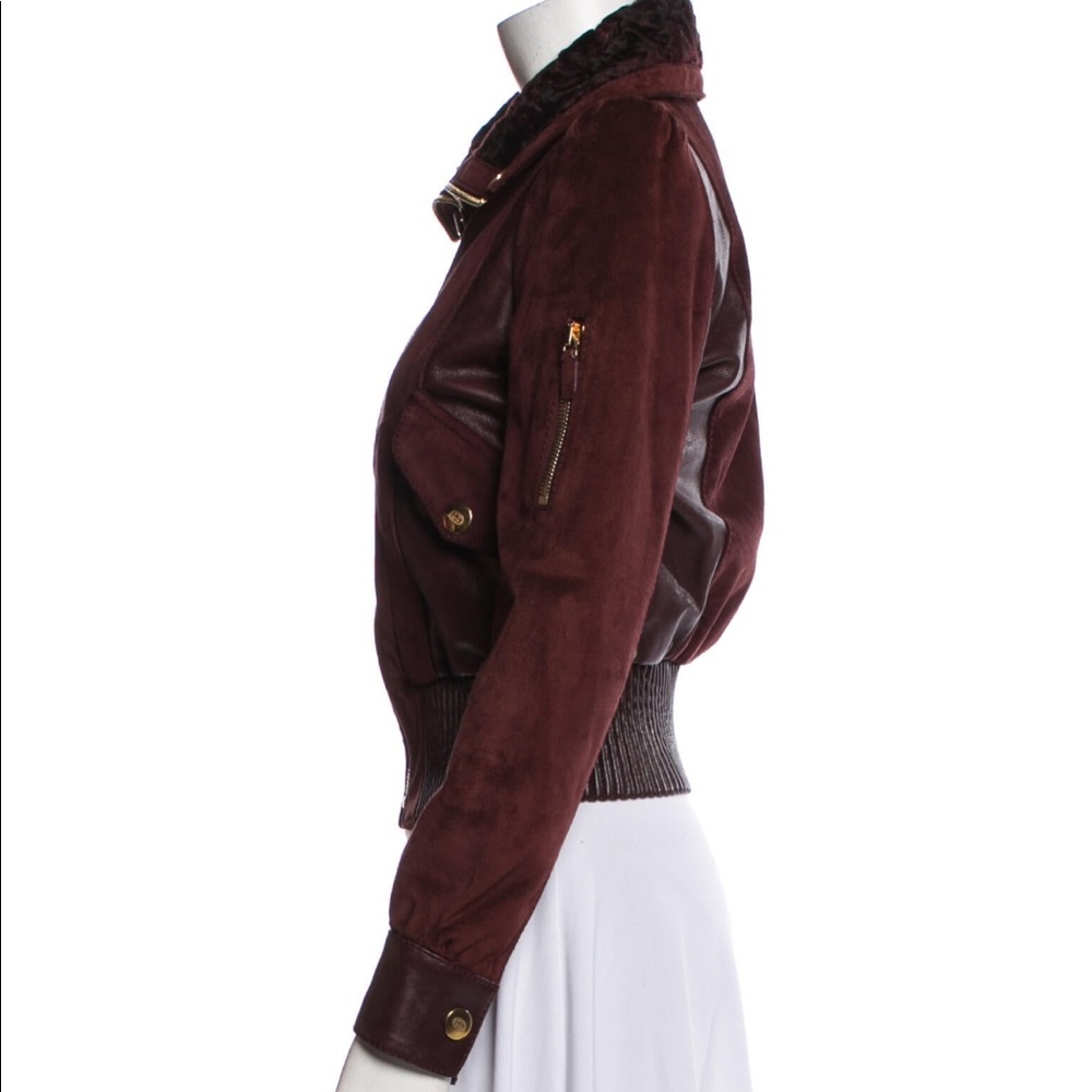Gucci by Tom Ford Vintage Leather Biker Bomber Jacket Small - Picture 2 of 4